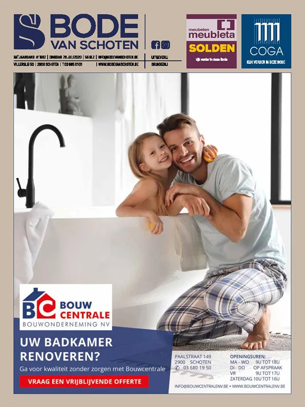 Voorpagina Bode van Schoten editie 1697 van 28 juli 2020