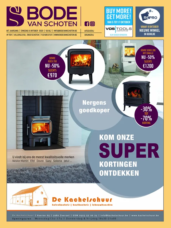 Voorpagina Bode van Schoten editie 1702 van 6 oktober 2020