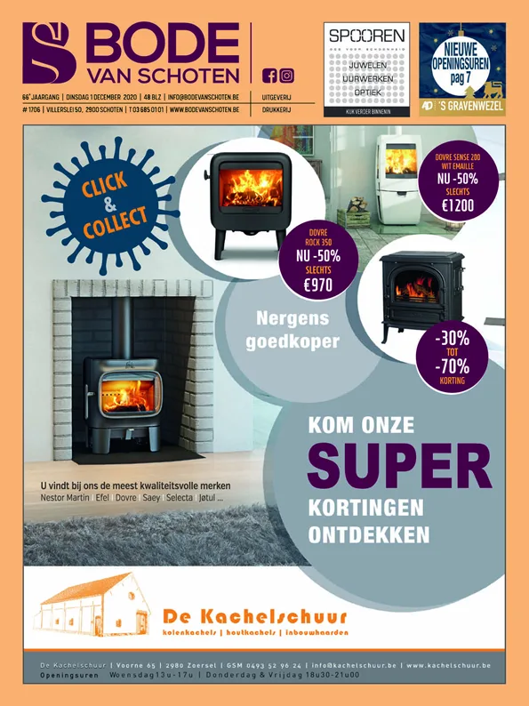 Voorpagina Bode van Schoten editie 1706 van 1 december 2020