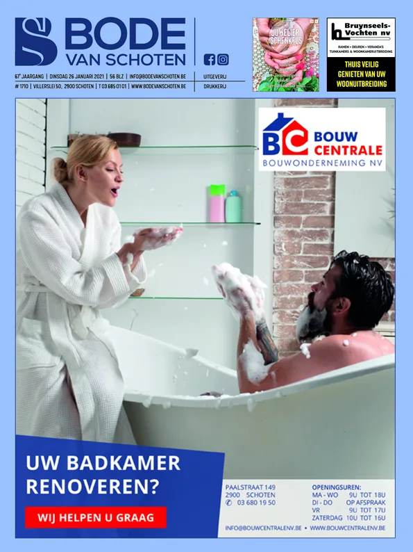 Voorpagina Bode van Schoten editie 1710 van 26 januari 2021