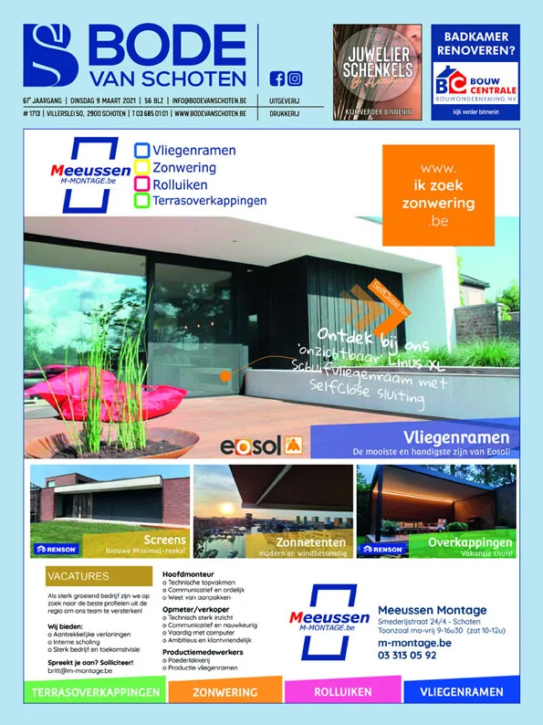 Voorpagina Bode van Schoten editie 1713 van 9 maart 2021