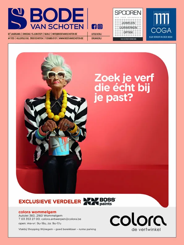 Voorpagina Bode van Schoten editie 1720 van 15 juni 2021
