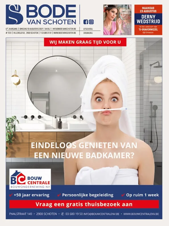 Voorpagina Bode van Schoten editie 1723 van 10 augustus 2021