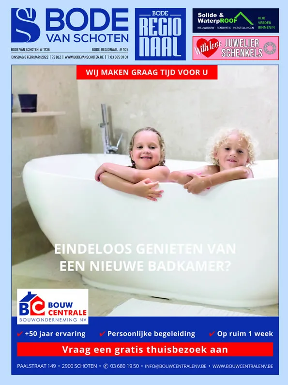 Voorpagina Bode van Schoten editie 1736 van 8 februari 2022