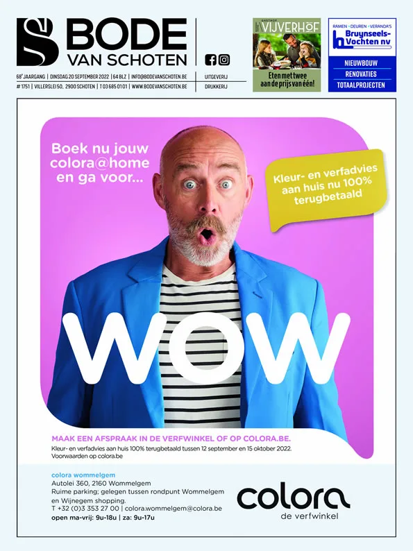 Voorpagina Bode van Schoten editie 1751 van 20 september 2022