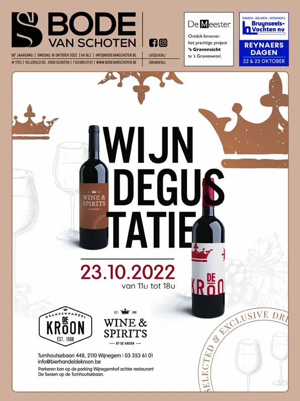Voorpagina Bode van Schoten editie 1753 van 18 oktober 2022