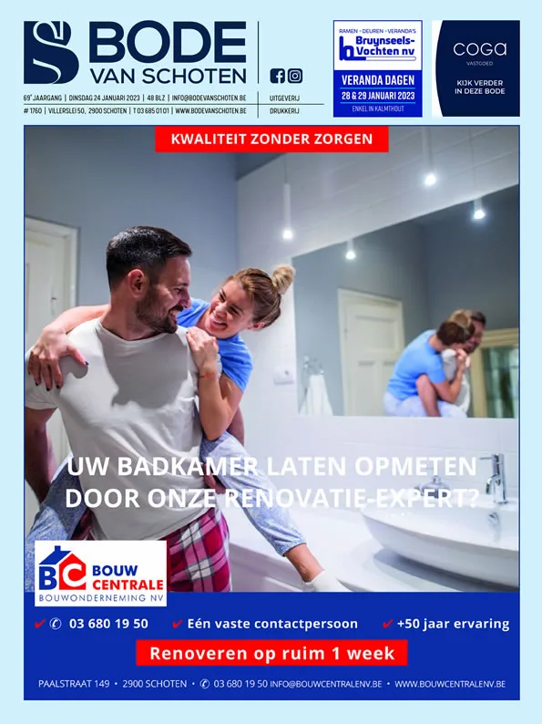 Voorpagina Bode van Schoten editie 1760 van 24 januari 2023