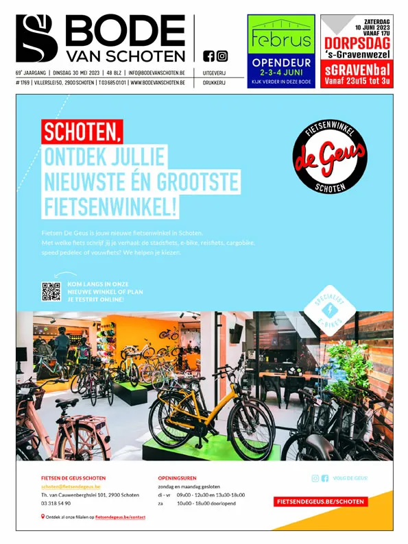 Voorpagina Bode van Schoten editie 1769 van 30 mei 2023