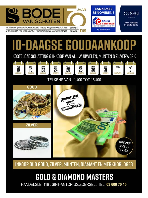 Voorpagina Bode van Schoten editie 1778 van 17 oktober 2023