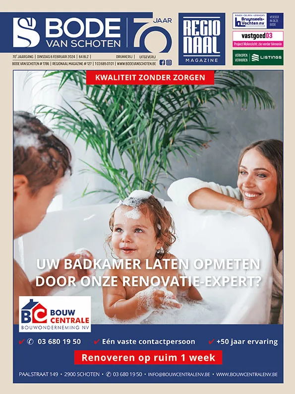 Voorpagina Bode van Schoten editie 1786 van 6 februari 2024
