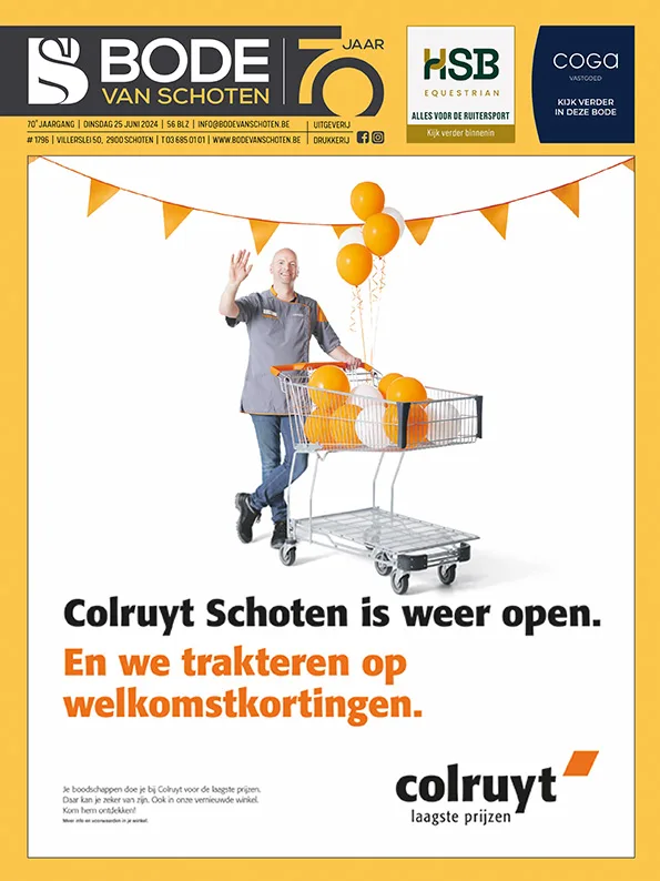 Voorpagina Bode van Schoten editie 1796 van 25 juni 2024