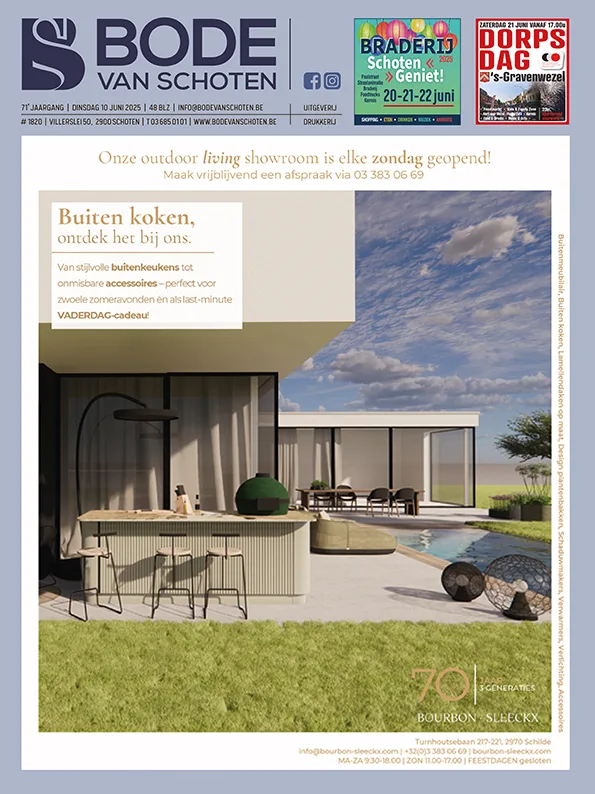 Voorpagina Bode van Schoten editie 1820 van 10 juni 2025